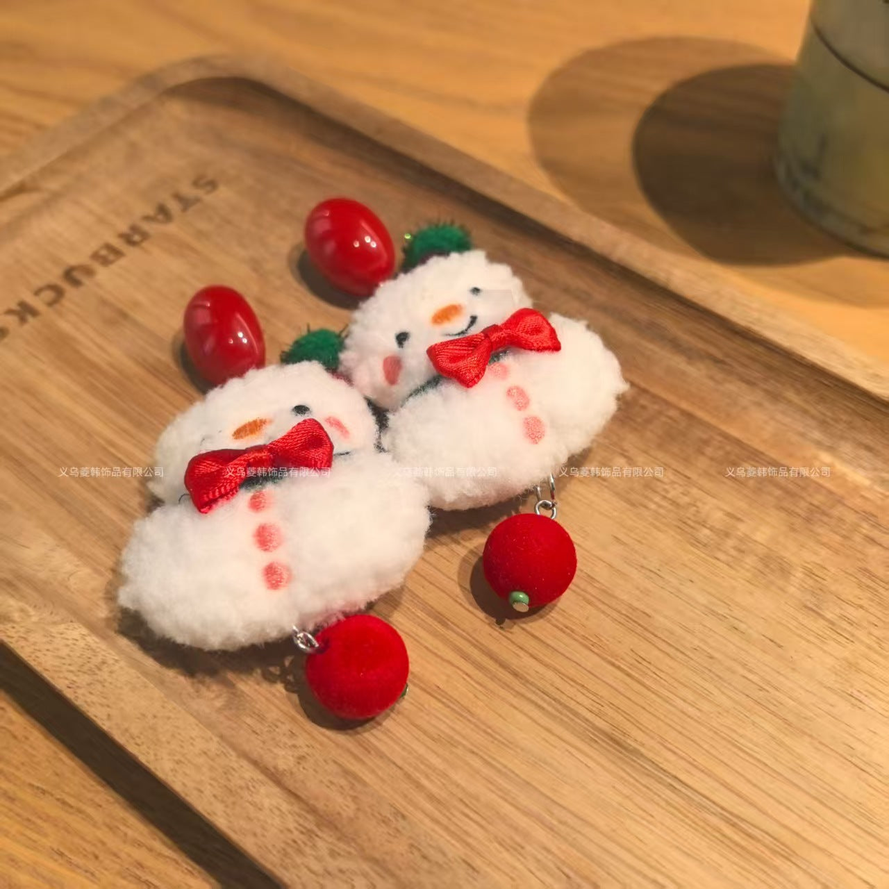 Wholesale 925 silver needle Christmas white high-end earrings earrings